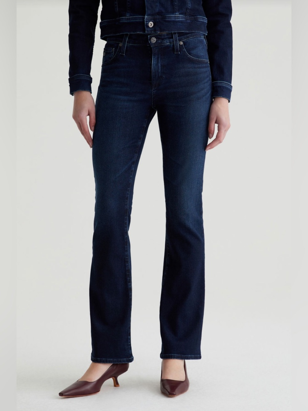 Women's AG Angel Low Rise Dark Blue jeans - size 25